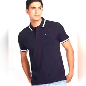 🆕️MICHAEL KORS | Men’s Large Black Golf Shirt Ptp 22.5" x L26"